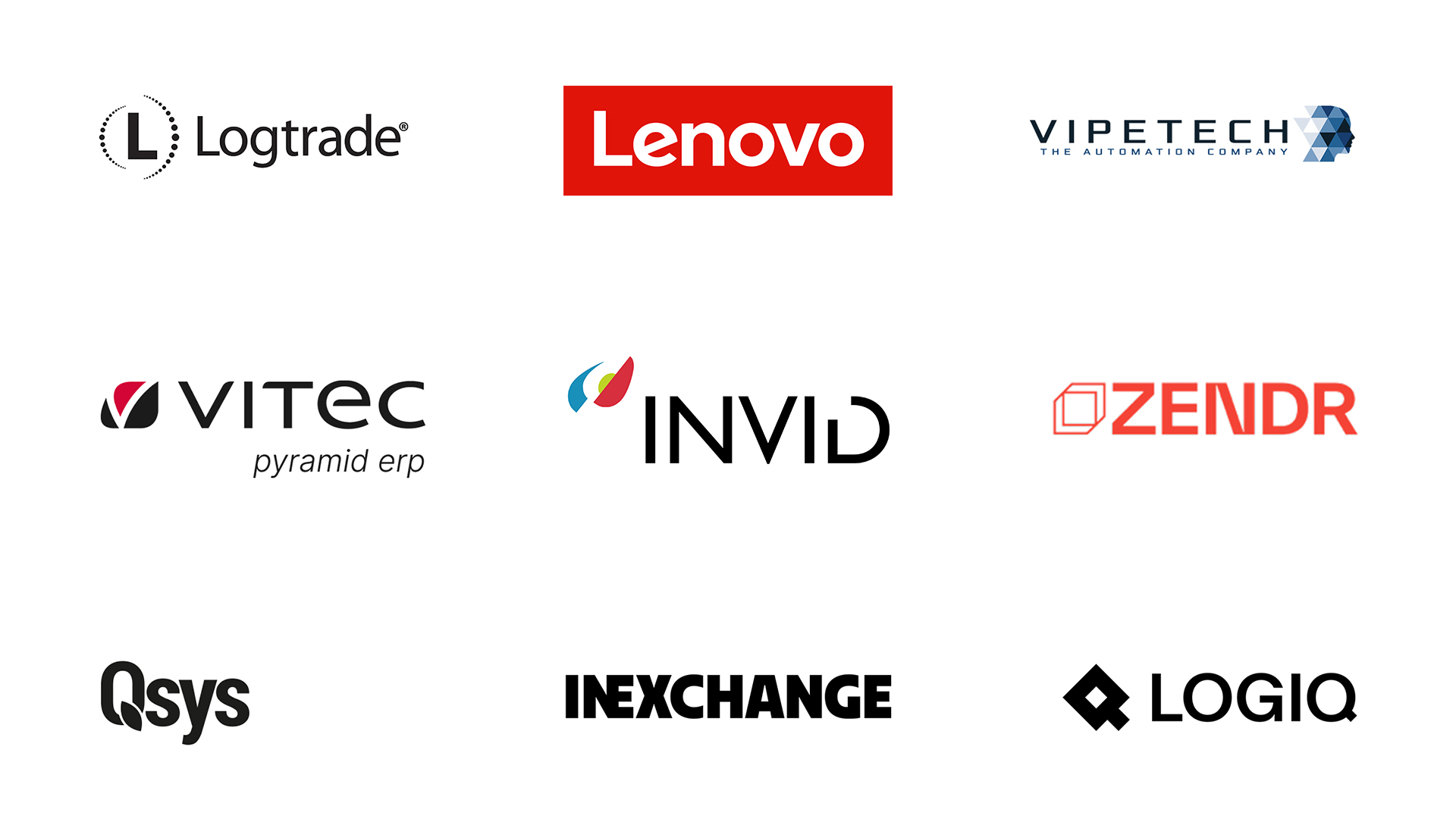 Elmia Mässan, Logotyper För Alla Våra Partners På Invid På En Vit Canvas (1)